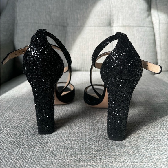 Jimmy Choo sparkling black sandals. Size 37.5. - Picture 5 of 13